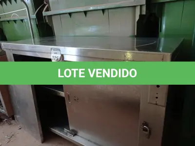LOTE 325 - 01 BALCÃO COM 02 PORTAS E COMPARTIMENTOS. (NO ESTADO) ATENÇÃO! FAZER A VISITAÇÃO ANTES DE ARREMATAR, NÃO SABEMOS SE FUNCIONA. LEILÃO NÃO TEM GARANTIA E NEM DEVOLUÇÃO, SUJEITO A POSSÍVEIS AVARIAS VISÍVEIS/OCULTAS E/OU AUSÊNCIA DE COMPONENTES.