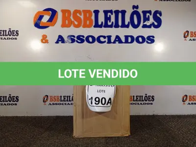 LOTE 190 - 01 CAIXA COM 12UNIDADES DE PU NA COR BRANCA. (NO ESTADO) ATENÇÃO! FAZER A VISITAÇÃO ANTES DE ARREMATAR, NÃO SABEMOS SE FUNCIONA. LEILÃO NÃO TEM GARANTIA E NEM DEVOLUÇÃO, SUJEITO A POSSÍVEIS AVARIAS VISÍVEIS/OCULTAS E/OU AUSÊNCIA DE COMPONENTES.