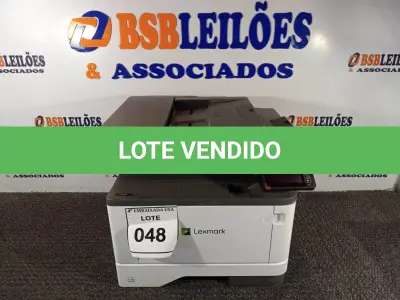 LOTE 048 - 01 IMPRESSORA MULTIFUNCIONAL LEXMARK MX431 (PRINTER). (NO ESTADO EM QUE SE ENCONTRA. SUJEITO A AVARIAS OCULTAS/VISÍVEIS.) 80040602970002035937