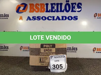 LOTE 305 - 04 ADESIVOS POLYEPOX 630G CADA. (NO ESTADO) ATENÇÃO! FAZER A VISITAÇÃO ANTES DE ARREMATAR, NÃO SABEMOS SE FUNCIONA. LEILÃO NÃO TEM GARANTIA E NEM DEVOLUÇÃO, SUJEITO A POSSÍVEIS AVARIAS VISÍVEIS/OCULTAS E/OU AUSÊNCIA DE COMPONENTES.