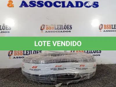 LOTE 050 - 01 ROLO DE FIO FLEXÍVEL 1X10,00MM NA COR PRETA. (NO ESTADO) ATENÇÃO! FAZER A VISITAÇÃO ANTES DE ARREMATAR, NÃO SABEMOS SE FUNCIONA. LEILÃO NÃO TEM GARANTIA E NEM DEVOLUÇÃO, SUJEITO A POSSÍVEIS AVARIAS VISÍVEIS/OCULTAS E/OU AUSÊNCIA DE COMPONENTES.