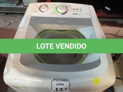 LOTE 141 - 01 MÁQUINA DE LAVAR CONSUL 11KG. (NO ESTADO) ATENÇÃO! FAZER A VISITAÇÃO ANTES DE ARREMATAR, NÃO SABEMOS SE FUNCIONA. LEILÃO NÃO TEM GARANTIA E NEM DEVOLUÇÃO, SUJEITO A POSSÍVEIS AVARIAS VISÍVEIS/OCULTAS E/OU AUSÊNCIA DE COMPONENTES.