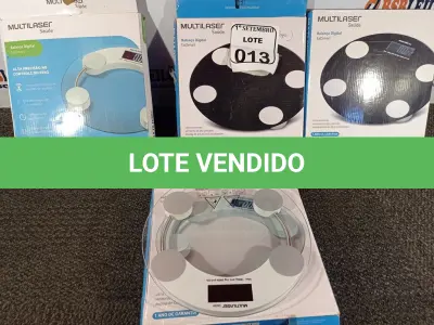 LOTE 013 - 04 BALANÇAS MULTILASER. (NO ESTADO) ATENÇÃO! FAZER A VISITAÇÃO ANTES DE ARREMATAR, NÃO SABEMOS SE FUNCIONA. LEILÃO NÃO TEM GARANTIA E NEM DEVOLUÇÃO, SUJEITO A POSSÍVEIS AVARIAS VISÍVEIS/OCULTAS E/OU AUSÊNCIA DE COMPONENTES.