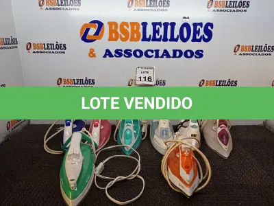 LOTE 116 - 08 FERROS DE PASSAR ROUPAS MARCAS E MODELOS DIVERSOS. (NO ESTADO) ATENÇÃO! FAZER A VISITAÇÃO ANTES DE ARREMATAR, NÃO SABEMOS SE FUNCIONA. LEILÃO NÃO TEM GARANTIA E NEM DEVOLUÇÃO, SUJEITO A POSSÍVEIS AVARIAS VISÍVEIS/OCULTAS E/OU AUSÊNCIA DE COMPONENTES.