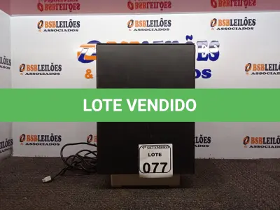 LOTE 077 - 01 CAIXA DE SOM 220V MARCA PHILIPS MODELO SW6600/55. (NO ESTADO) ATENÇÃO! FAZER A VISITAÇÃO ANTES DE ARREMATAR, NÃO SABEMOS SE FUNCIONA. LEILÃO NÃO TEM GARANTIA E NEM DEVOLUÇÃO, SUJEITO A POSSÍVEIS AVARIAS VISÍVEIS/OCULTAS E/OU AUSÊNCIA DE COMPONENTES.