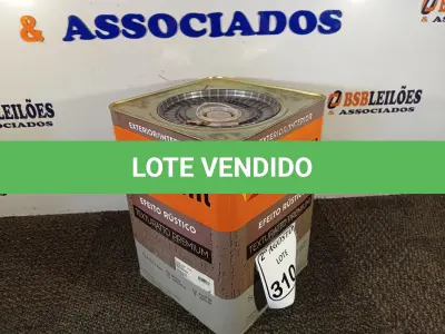 LOTE 310 - 01 LATA DE TINTA TEXTURATTO PREMIUM EFEITO RÚSTICO INTERIOR/EXTERIOR SUVINIL 25KG. (NO ESTADO) ATENÇÃO! FAZER A VISITAÇÃO ANTES DE ARREMATAR, NÃO SABEMOS SE FUNCIONA. LEILÃO NÃO TEM GARANTIA E NEM DEVOLUÇÃO, SUJEITO A POSSÍVEIS AVARIAS VISÍVEIS/OCULTAS E/OU AUSÊNCIA DE COMPONENTES.