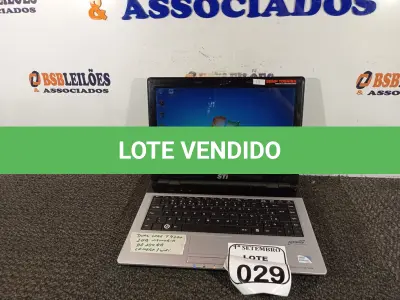 LOTE 029 - 01 NOTEBOOK STI. (NO ESTADO) ATENÇÃO! FAZER A VISITAÇÃO ANTES DE ARREMATAR, NÃO SABEMOS SE FUNCIONA. LEILÃO NÃO TEM GARANTIA E NEM DEVOLUÇÃO, SUJEITO A POSSÍVEIS AVARIAS VISÍVEIS/OCULTAS E/OU AUSÊNCIA DE COMPONENTES.