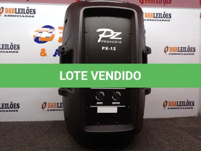 LOTE 063 - 01 CAIXA DE SOM PZ PRO PASSIVE MODELO PX-12. (NO ESTADO) ATENÇÃO! FAZER A VISITAÇÃO ANTES DE ARREMATAR, NÃO SABEMOS SE FUNCIONA. LEILÃO NÃO TEM GARANTIA E NEM DEVOLUÇÃO, SUJEITO A POSSÍVEIS AVARIAS VISÍVEIS/OCULTAS E/OU AUSÊNCIA DE COMPONENTES.