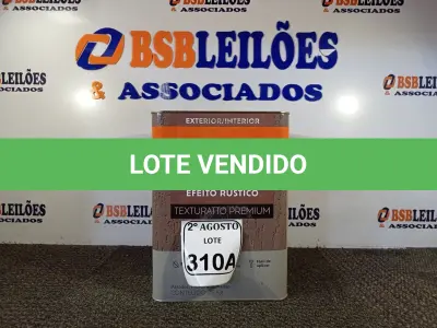 LOTE 310 - 01 LATA DE TINTA TEXTURATTO PREMIUM EFEITO RÚSTICO INTERIOR/EXTERIOR SUVINIL 25KG. (NO ESTADO) ATENÇÃO! FAZER A VISITAÇÃO ANTES DE ARREMATAR, NÃO SABEMOS SE FUNCIONA. LEILÃO NÃO TEM GARANTIA E NEM DEVOLUÇÃO, SUJEITO A POSSÍVEIS AVARIAS VISÍVEIS/OCULTAS E/OU AUSÊNCIA DE COMPONENTES.