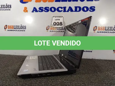 LOTE 008 - 01 NOTEBOOK SEM FONTE, MARCA STI. (NO ESTADO) ATENÇÃO! FAZER A VISITAÇÃO ANTES DE ARREMATAR, NÃO SABEMOS SE FUNCIONA. LEILÃO NÃO TEM GARANTIA E NEM DEVOLUÇÃO, SUJEITO A POSSÍVEIS AVARIAS VISÍVEIS/OCULTAS E/OU AUSÊNCIA DE COMPONENTES.