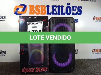 LOTE 170 - 01 CAIXA DE SOM BLUETOOTH 4X2”.. (NO ESTADO) ATENÇÃO! FAZER A VISITAÇÃO ANTES DE ARREMATAR, NÃO SABEMOS SE FUNCIONA. LEILÃO NÃO TEM GARANTIA E NEM DEVOLUÇÃO, SUJEITO A POSSÍVEIS AVARIAS VISÍVEIS/OCULTAS E/OU AUSÊNCIA DE COMPONENTES.