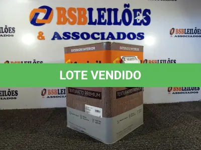 LOTE 210 - 01 LATA DE TINTA TEXTURATTO PREMIUM EFEITO RÚSTICO INTERIOR/EXTERIOR SUVINIL 25KG. (NO ESTADO) ATENÇÃO! FAZER A VISITAÇÃO ANTES DE ARREMATAR, NÃO SABEMOS SE FUNCIONA. LEILÃO NÃO TEM GARANTIA E NEM DEVOLUÇÃO, SUJEITO A POSSÍVEIS AVARIAS VISÍVEIS/OCULTAS E/OU AUSÊNCIA DE COMPONENTES.