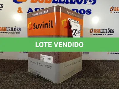 LOTE 290 - 01 LATA DE TINTA TEXTURATTO PREMIUM EFEITO RÚSTICO INTERIOR/EXTERIOR SUVINIL 25KG. (NO ESTADO) ATENÇÃO! FAZER A VISITAÇÃO ANTES DE ARREMATAR, NÃO SABEMOS SE FUNCIONA. LEILÃO NÃO TEM GARANTIA E NEM DEVOLUÇÃO, SUJEITO A POSSÍVEIS AVARIAS VISÍVEIS/OCULTAS E/OU AUSÊNCIA DE COMPONENTES.