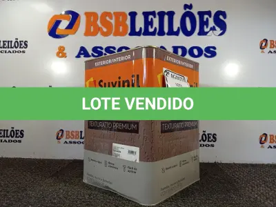 LOTE 095 - 01 LATA DE TINTA TEXTURATTO PREMIUM EFEITO RÚSTICO INTERIOR/EXTERIOR SUVINIL 25KG. (NO ESTADO) ATENÇÃO! FAZER A VISITAÇÃO ANTES DE ARREMATAR, NÃO SABEMOS SE FUNCIONA. LEILÃO NÃO TEM GARANTIA E NEM DEVOLUÇÃO, SUJEITO A POSSÍVEIS AVARIAS VISÍVEIS/OCULTAS E/OU AUSÊNCIA DE COMPONENTES.
