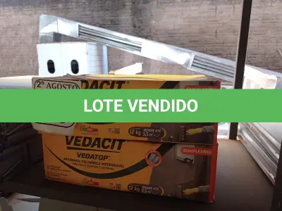 LOTE 286 - 02 VEDACIT ARGAMASSA POLIMÉRICA IMPERMEÁVEL 12KGS CADA. (NO ESTADO) ATENÇÃO! FAZER A VISITAÇÃO ANTES DE ARREMATAR, NÃO SABEMOS SE FUNCIONA. LEILÃO NÃO TEM GARANTIA E NEM DEVOLUÇÃO, SUJEITO A POSSÍVEIS AVARIAS VISÍVEIS/OCULTAS E/OU AUSÊNCIA DE COMPONENTES.