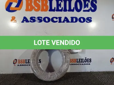 LOTE 065 - 01 ROLO DE FIO FLEXÍVEL 1X4,00MM NA COR CINZA.  (NO ESTADO) ATENÇÃO! FAZER A VISITAÇÃO ANTES DE ARREMATAR, NÃO SABEMOS SE FUNCIONA. LEILÃO NÃO TEM GARANTIA E NEM DEVOLUÇÃO, SUJEITO A POSSÍVEIS AVARIAS VISÍVEIS/OCULTAS E/OU AUSÊNCIA DE COMPONENTES.