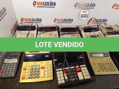 LOTE 020 - 01 LOTE COM CALCULADORAS MARCAS E MODELOS DIVERSOS. (NO ESTADO) ATENÇÃO! FAZER A VISITAÇÃO ANTES DE ARREMATAR, NÃO SABEMOS SE FUNCIONA. LEILÃO NÃO TEM GARANTIA E NEM DEVOLUÇÃO, SUJEITO A POSSÍVEIS AVARIAS VISÍVEIS/OCULTAS E/OU AUSÊNCIA DE COMPONENTES.