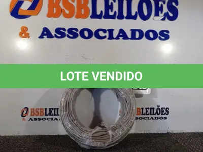 LOTE 270 - 01 ROLO DE FIO FLEXÍVEL 1X4,00MM NA COR CINZA. (NO ESTADO) ATENÇÃO! FAZER A VISITAÇÃO ANTES DE ARREMATAR, NÃO SABEMOS SE FUNCIONA. LEILÃO NÃO TEM GARANTIA E NEM DEVOLUÇÃO, SUJEITO A POSSÍVEIS AVARIAS VISÍVEIS/OCULTAS E/OU AUSÊNCIA DE COMPONENTES.