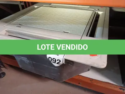 LOTE 092 - 01 EVAPORADORA DE TETO K7 MARCA YORK. (NO ESTADO) ATENÇÃO! FAZER A VISITAÇÃO ANTES DE ARREMATAR, NÃO SABEMOS SE FUNCIONA. LEILÃO NÃO TEM GARANTIA E NEM DEVOLUÇÃO, SUJEITO A POSSÍVEIS AVARIAS VISÍVEIS/OCULTAS E/OU AUSÊNCIA DE COMPONENTES.