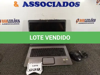 LOTE 039 - 01 NOTEBOOK MARCA HP SEM FONTE COM MOUSE. (NO ESTADO) ATENÇÃO! FAZER A VISITAÇÃO ANTES DE ARREMATAR, NÃO SABEMOS SE FUNCIONA. LEILÃO NÃO TEM GARANTIA E NEM DEVOLUÇÃO, SUJEITO A POSSÍVEIS AVARIAS VISÍVEIS/OCULTAS E/OU AUSÊNCIA DE COMPONENTES.