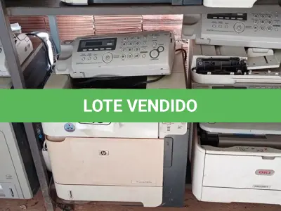 LOTE 315 - 03 APARELHOS DE FAX, 03 IMPRESSORAS MARCAS E MODELOS DIVERSOS SENDO UMA SAMSUNG COLORIDA MODELO CLP67ND E UMA MULTIFUNCIONAL OK E 01 MARCA HP. (NO ESTADO) ATENÇÃO! FAZER A VISITAÇÃO ANTES DE ARREMATAR, NÃO SABEMOS SE FUNCIONA. LEILÃO NÃO TEM GARANTIA E NEM DEVOLUÇÃO, SUJEITO A POSSÍVEIS AVARIAS VISÍVEIS/OCULTAS E/OU AUSÊNCIA DE COMPONENTES.
