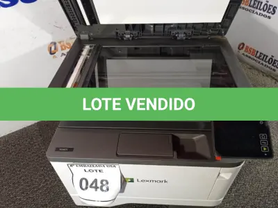 LOTE 048 - 01 IMPRESSORA MULTIFUNCIONAL LEXMARK MX431 (PRINTER). (NO ESTADO EM QUE SE ENCONTRA. SUJEITO A AVARIAS OCULTAS/VISÍVEIS.) 80040602970002035937