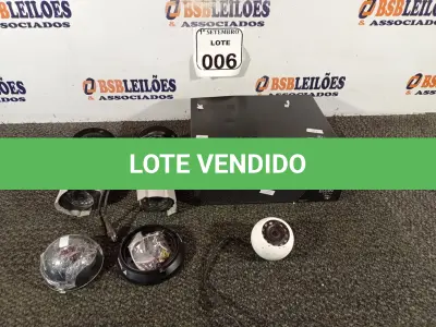 LOTE 006 - 02 DVRS MARCAS E MODELOS DIVERSOS, 04 CÂMERAS DE SEGURANÇA DIVERSAS. (NO ESTADO) ATENÇÃO! FAZER A VISITAÇÃO ANTES DE ARREMATAR, NÃO SABEMOS SE FUNCIONA. LEILÃO NÃO TEM GARANTIA E NEM DEVOLUÇÃO, SUJEITO A POSSÍVEIS AVARIAS VISÍVEIS/OCULTAS E/OU AUSÊNCIA DE COMPONENTES.