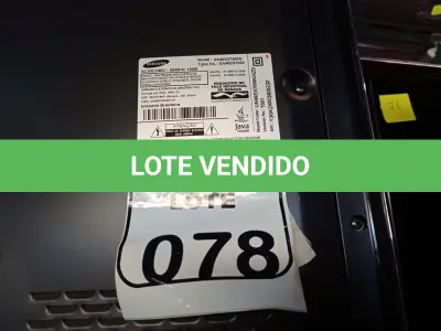 LOTE 078 - 01 TV SAMSUMG 46” POLEGADAS 220V. (NO ESTADO) ATENÇÃO! FAZER A VISITAÇÃO ANTES DE ARREMATAR, NÃO SABEMOS SE FUNCIONA. LEILÃO NÃO TEM GARANTIA E NEM DEVOLUÇÃO, SUJEITO A POSSÍVEIS AVARIAS VISÍVEIS/OCULTAS E/OU AUSÊNCIA DE COMPONENTES.
