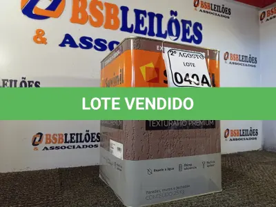 LOTE 040 - 01 LATA DE TINTA TEXTURATTO PREMIUM EFEITO RÚSTICO INTERIOR/EXTERIOR SUVINIL 25KG. (NO ESTADO) ATENÇÃO! FAZER A VISITAÇÃO ANTES DE ARREMATAR, NÃO SABEMOS SE FUNCIONA. LEILÃO NÃO TEM GARANTIA E NEM DEVOLUÇÃO, SUJEITO A POSSÍVEIS AVARIAS VISÍVEIS/OCULTAS E/OU AUSÊNCIA DE COMPONENTES.