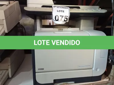 LOTE 075 - 01 IMPRESSORA MULTIFUNCIONAL COLORIDA MARCA HP MODELO CM2320NF. (NO ESTADO) ATENÇÃO! FAZER A VISITAÇÃO ANTES DE ARREMATAR, NÃO SABEMOS SE FUNCIONA. LEILÃO NÃO TEM GARANTIA E NEM DEVOLUÇÃO, SUJEITO A POSSÍVEIS AVARIAS VISÍVEIS/OCULTAS E/OU AUSÊNCIA DE COMPONENTES.