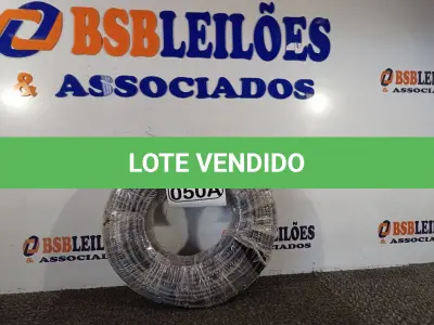 LOTE 050 - 01 ROLO DE FIO FLEXÍVEL 1X10,00MM NA COR PRETA. (NO ESTADO) ATENÇÃO! FAZER A VISITAÇÃO ANTES DE ARREMATAR, NÃO SABEMOS SE FUNCIONA. LEILÃO NÃO TEM GARANTIA E NEM DEVOLUÇÃO, SUJEITO A POSSÍVEIS AVARIAS VISÍVEIS/OCULTAS E/OU AUSÊNCIA DE COMPONENTES.