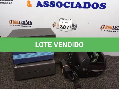 LOTE 387 - 01 RELÓGIO DE PONTO, 03 APARELHOS ELETRÔNICOS E MARCAS E MODELOS DIVERSOS. (NO ESTADO) ATENÇÃO! FAZER A VISITAÇÃO ANTES DE ARREMATAR, NÃO SABEMOS SE FUNCIONA. LEILÃO NÃO TEM GARANTIA E NEM DEVOLUÇÃO, SUJEITO A POSSÍVEIS AVARIAS VISÍVEIS/OCULTAS E/OU AUSÊNCIA DE COMPONENTES.