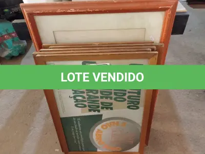 LOTE 234 - 07 QUADROS DIVERSOS. (NO ESTADO) ATENÇÃO! FAZER A VISITAÇÃO ANTES DE ARREMATAR, NÃO SABEMOS SE FUNCIONA. LEILÃO NÃO TEM GARANTIA E NEM DEVOLUÇÃO, SUJEITO A POSSÍVEIS AVARIAS VISÍVEIS/OCULTAS E/OU AUSÊNCIA DE COMPONENTES.