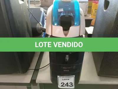 LOTE 243 - 01 IMPRESSORA DE CARTÕES, 01 NOBREAK3200V. (NO ESTADO) ATENÇÃO! FAZER A VISITAÇÃO ANTES DE ARREMATAR, NÃO SABEMOS SE FUNCIONA. LEILÃO NÃO TEM GARANTIA E NEM DEVOLUÇÃO, SUJEITO A POSSÍVEIS AVARIAS VISÍVEIS/OCULTAS E/OU AUSÊNCIA DE COMPONENTES.