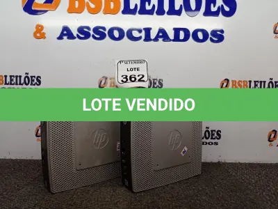 LOTE 362 - 02 MINI CPUS HP. (NO ESTADO) ATENÇÃO! FAZER A VISITAÇÃO ANTES DE ARREMATAR, NÃO SABEMOS SE FUNCIONA. LEILÃO NÃO TEM GARANTIA E NEM DEVOLUÇÃO, SUJEITO A POSSÍVEIS AVARIAS VISÍVEIS/OCULTAS E/OU AUSÊNCIA DE COMPONENTES.
