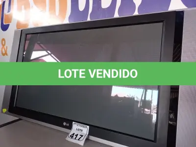 LOTE 417 - 01 TV MARCA LG “42” POLEGADAS. (NO ESTADO) ATENÇÃO! FAZER A VISITAÇÃO ANTES DE ARREMATAR, NÃO SABEMOS SE FUNCIONA. LEILÃO NÃO TEM GARANTIA E NEM DEVOLUÇÃO, SUJEITO A POSSÍVEIS AVARIAS VISÍVEIS/OCULTAS E/OU AUSÊNCIA DE COMPONENTES.