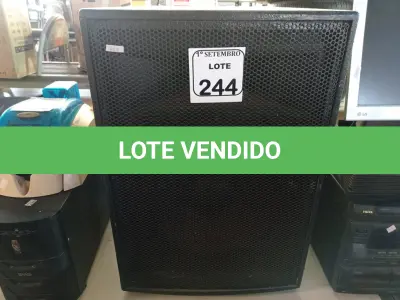 LOTE 244 - 01 CAIXA DE SOM PACÍFICA. (NO ESTADO) ATENÇÃO! FAZER A VISITAÇÃO ANTES DE ARREMATAR, NÃO SABEMOS SE FUNCIONA. LEILÃO NÃO TEM GARANTIA E NEM DEVOLUÇÃO, SUJEITO A POSSÍVEIS AVARIAS VISÍVEIS/OCULTAS E/OU AUSÊNCIA DE COMPONENTES.