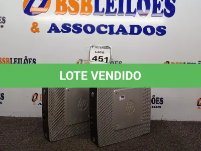 LOTE 451 - 02 MINI CPUS HP. (NO ESTADO) ATENÇÃO! FAZER A VISITAÇÃO ANTES DE ARREMATAR, NÃO SABEMOS SE FUNCIONA. LEILÃO NÃO TEM GARANTIA E NEM DEVOLUÇÃO, SUJEITO A POSSÍVEIS AVARIAS VISÍVEIS/OCULTAS E/OU AUSÊNCIA DE COMPONENTES.