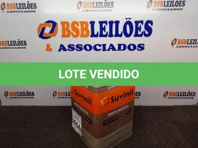 LOTE 260 - 01 LATA DE TINTA TEXTURATTO PREMIUM EFEITO RÚSTICO INTERIOR/EXTERIOR SUVINIL 25KG. (NO ESTADO) ATENÇÃO! FAZER A VISITAÇÃO ANTES DE ARREMATAR, NÃO SABEMOS SE FUNCIONA. LEILÃO NÃO TEM GARANTIA E NEM DEVOLUÇÃO, SUJEITO A POSSÍVEIS AVARIAS VISÍVEIS/OCULTAS E/OU AUSÊNCIA DE COMPONENTES.