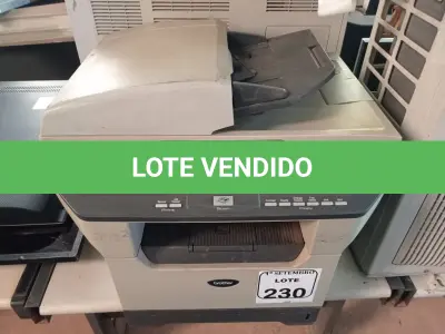 LOTE 230 - 02 IMPRESSORAS MULTIFUNCIONAIS, SENDO UMA MARCA BROTHER DCP8070 E A OUTRA SAMSUMG 655NX. (NO ESTADO) ATENÇÃO! FAZER A VISITAÇÃO ANTES DE ARREMATAR, NÃO SABEMOS SE FUNCIONA. LEILÃO NÃO TEM GARANTIA E NEM DEVOLUÇÃO, SUJEITO A POSSÍVEIS AVARIAS VISÍVEIS/OCULTAS E/OU AUSÊNCIA DE COMPONENTES.