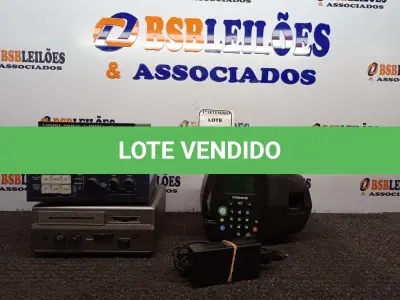 LOTE 387 - 01 RELÓGIO DE PONTO, 03 APARELHOS ELETRÔNICOS E MARCAS E MODELOS DIVERSOS. (NO ESTADO) ATENÇÃO! FAZER A VISITAÇÃO ANTES DE ARREMATAR, NÃO SABEMOS SE FUNCIONA. LEILÃO NÃO TEM GARANTIA E NEM DEVOLUÇÃO, SUJEITO A POSSÍVEIS AVARIAS VISÍVEIS/OCULTAS E/OU AUSÊNCIA DE COMPONENTES.