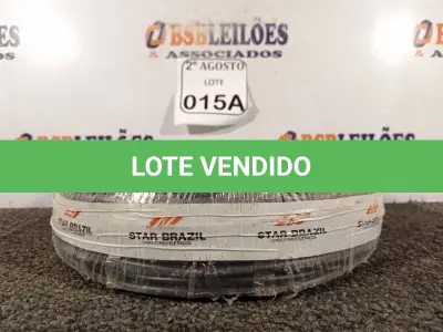 LOTE 015 - 01 ROLO DE FIO FLEXÍVEL 1X10,00MM NA COR PRETA. (NO ESTADO) ATENÇÃO! FAZER A VISITAÇÃO ANTES DE ARREMATAR, NÃO SABEMOS SE FUNCIONA. LEILÃO NÃO TEM GARANTIA E NEM DEVOLUÇÃO, SUJEITO A POSSÍVEIS AVARIAS VISÍVEIS/OCULTAS E/OU AUSÊNCIA DE COMPONENTES.