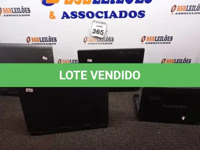 LOTE 365 - 04 NOTEBOOKS MARCAS E MODELOS DIVERSOS PARA A RETIRADA DE PEÇAS. (NO ESTADO) ATENÇÃO! FAZER A VISITAÇÃO ANTES DE ARREMATAR, NÃO SABEMOS SE FUNCIONA. LEILÃO NÃO TEM GARANTIA E NEM DEVOLUÇÃO, SUJEITO A POSSÍVEIS AVARIAS VISÍVEIS/OCULTAS E/OU AUSÊNCIA DE COMPONENTES.