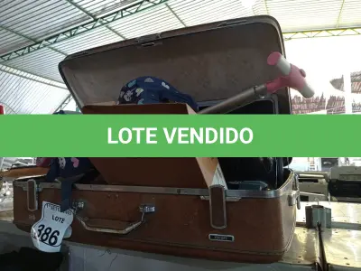 LOTE 386 - 01 MALA, 01 MICROSCÓPIO 01 GUITARRA VIDEOGAME, 02 BOTAS, 01 MALETA, MASSAGEADOR, 01 APARELHO TELEFÔNICO E 01 MOCHILA INFANTIL. (NO ESTADO) ATENÇÃO! FAZER A VISITAÇÃO ANTES DE ARREMATAR, NÃO SABEMOS SE FUNCIONA. LEILÃO NÃO TEM GARANTIA E NEM DEVOLUÇÃO, SUJEITO A POSSÍVEIS AVARIAS VISÍVEIS/OCULTAS E/OU AUSÊNCIA DE COMPONENTES.