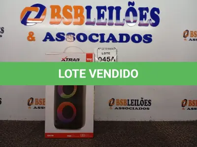 LOTE 045 - 01 CAIXA DE SOM MULTIMÍDIA SEM FIO MARCA XTRAD MODELO XDG-96 (NOVO) (NO ESTADO) ATENÇÃO! FAZER A VISITAÇÃO ANTES DE ARREMATAR, NÃO SABEMOS SE FUNCIONA. LEILÃO NÃO TEM GARANTIA E NEM DEVOLUÇÃO, SUJEITO A POSSÍVEIS AVARIAS VISÍVEIS/OCULTAS E/OU AUSÊNCIA DE COMPONENTES.