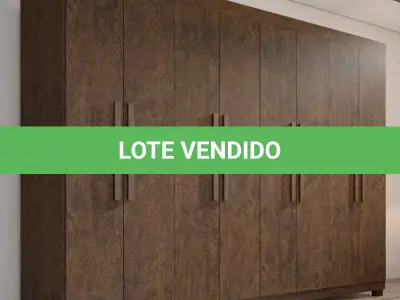 LOTE 096 - 01 - GUARDA ROUPA MILÃO 8 PORTAS WENGUE (NO ESTADO, NÃO SABEMOS SE FUNCIONA. LEILÃO NÃO TEM GARANTIA E NEM DEVOLUÇÃO, SUJEITO A POSSÍVEIS AVARIAS VISÍVEIS/OCULTAS E/OU AUSÊNCIA DE COMPONENTES)