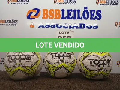 LOTE 058 - 03 - BOLAS SOCIETY (NO ESTADO, NÃO SABEMOS SE FUNCIONA. LEILÃO NÃO TEM GARANTIA E NEM DEVOLUÇÃO, SUJEITO A POSSÍVEIS AVARIAS VISÍVEIS/OCULTAS E/OU AUSÊNCIA DE COMPONENTES)