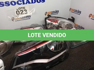 LOTE 023 - 06 – FARÓIS DIVERSOS (NO ESTADO, NÃO SABEMOS SE FUNCIONA. LEILÃO NÃO TEM GARANTIA E NEM DEVOLUÇÃO, SUJEITO A POSSÍVEIS AVARIAS VISÍVEIS/OCULTAS E/OU AUSÊNCIA DE COMPONENTES)