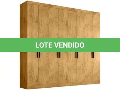 LOTE 086 - 01 - GUARDA-ROUPA CASAL 8 PORTAS 4 GAVETAS - ARAPLAC PORTO (NO ESTADO, NÃO SABEMOS SE FUNCIONA. LEILÃO NÃO TEM GARANTIA E NEM DEVOLUÇÃO, SUJEITO A POSSÍVEIS AVARIAS VISÍVEIS/OCULTAS E/OU AUSÊNCIA DE COMPONENTES)