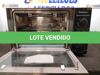 LOTE 124 - 01 - FORNO ELÉTRICO SAFANELLI 45 LITROS LADY COM MIGALHEIRO INOX FLP220 – 220 VOLTS (NO ESTADO, NÃO SABEMOS SE FUNCIONA. LEILÃO NÃO TEM GARANTIA E NEM DEVOLUÇÃO, SUJEITO A POSSÍVEIS AVARIAS VISÍVEIS/OCULTAS E/OU AUSÊNCIA DE COMPONENTES)